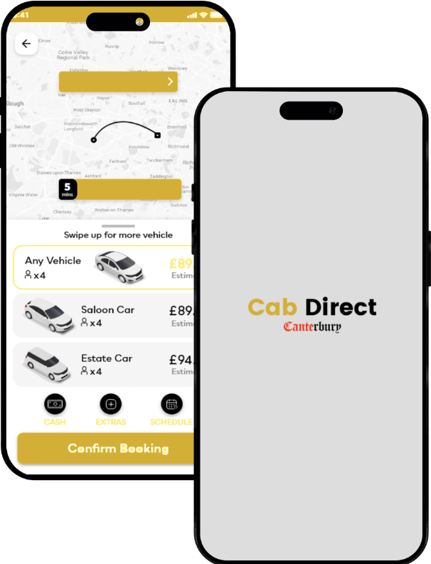 Cab Direct Canterbury mobile app